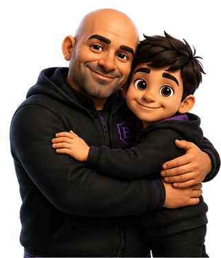 Emad and his son